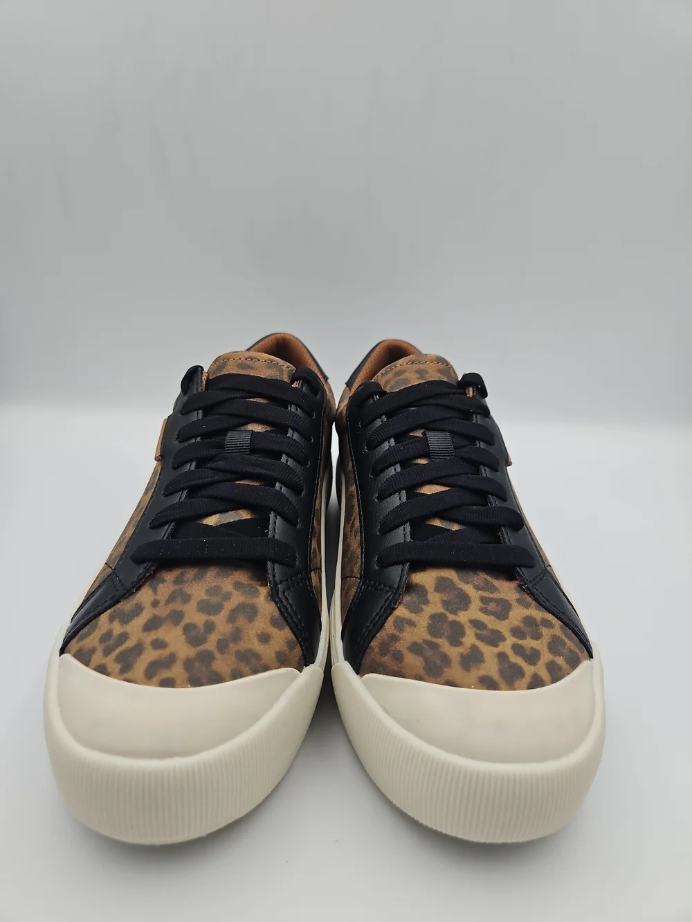 Dr. Scholl's Leopard Print Platform Sneakers - Brown/Black